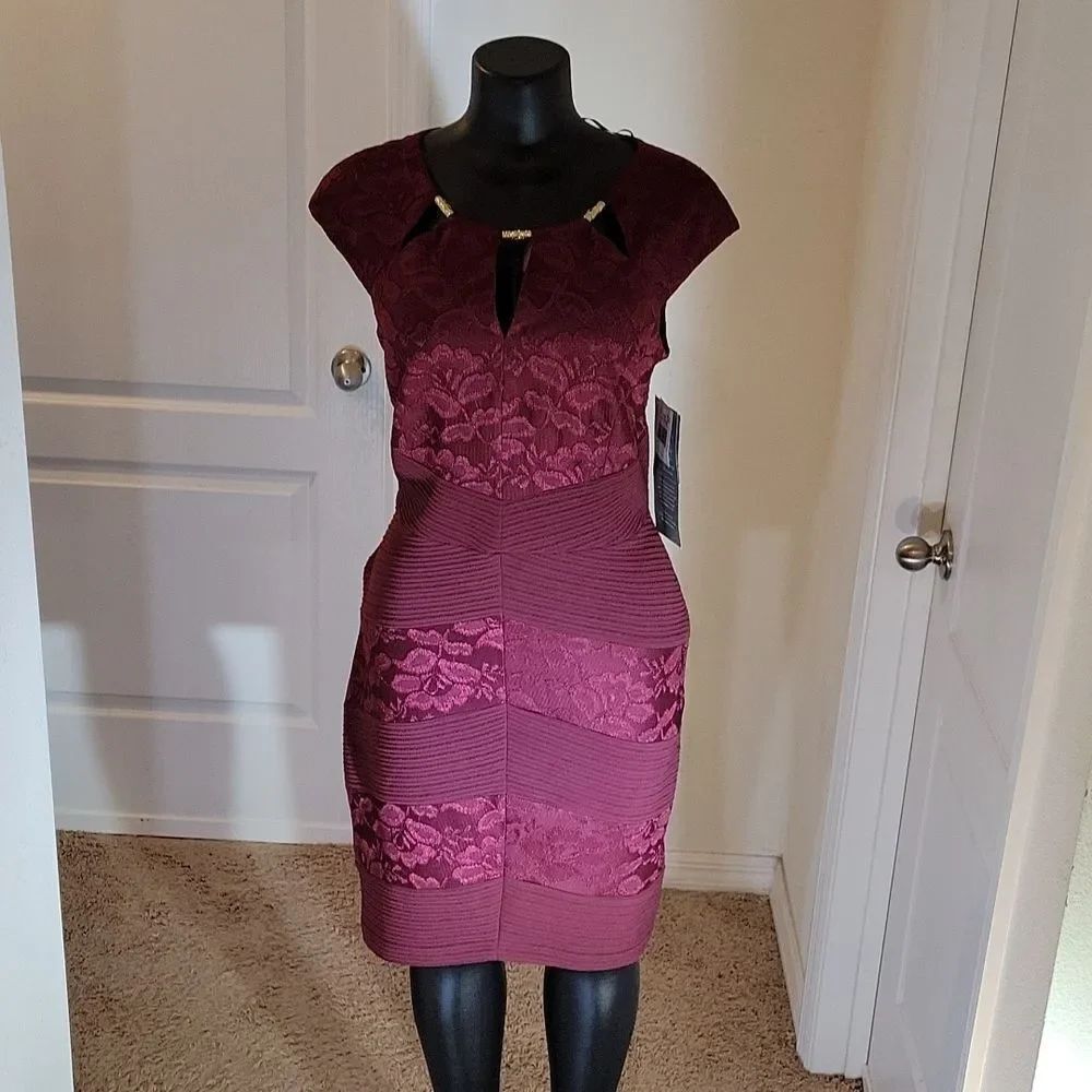 BRAND NEW MELROSE MELROSE SOCIAL ROUNDNECK LINE SLEEVELESS DRESS - Picture 5 of 16